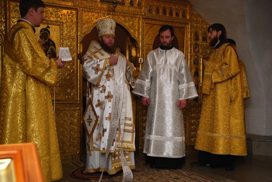 Хиротония в Новоспасском монастыре, 12 февраля 2013